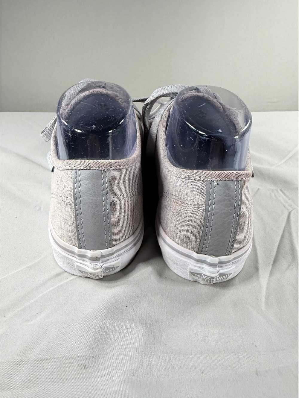 Vans Women's Gray Canvas Low Top Sneakers Size 8.5 - Picture 5 of 8